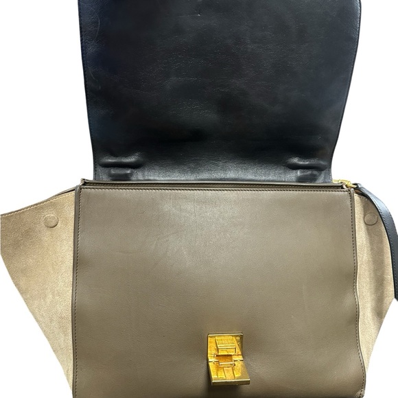 CELINE Trapeze Tri-Color Two Way Bag - Picture 11 of 14